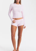 SKIMS TWO PIECE LONG SLEEVE SHIRT AND SHORT